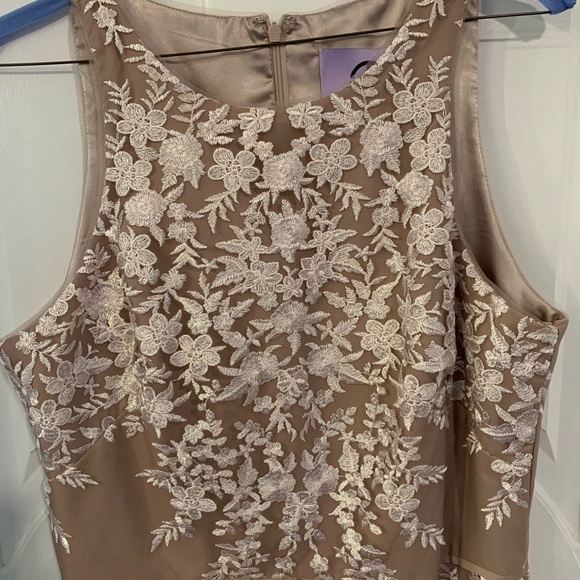 JS Collections Floral Embroidered Evening Dress - Picture 4 of 7